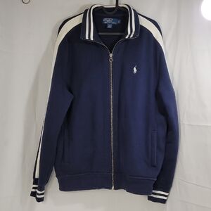 Ralph Lauren Navy Blue Zip Up Sweater